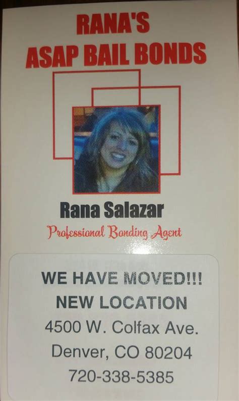 Rana's ASAP BAIL BONDS .